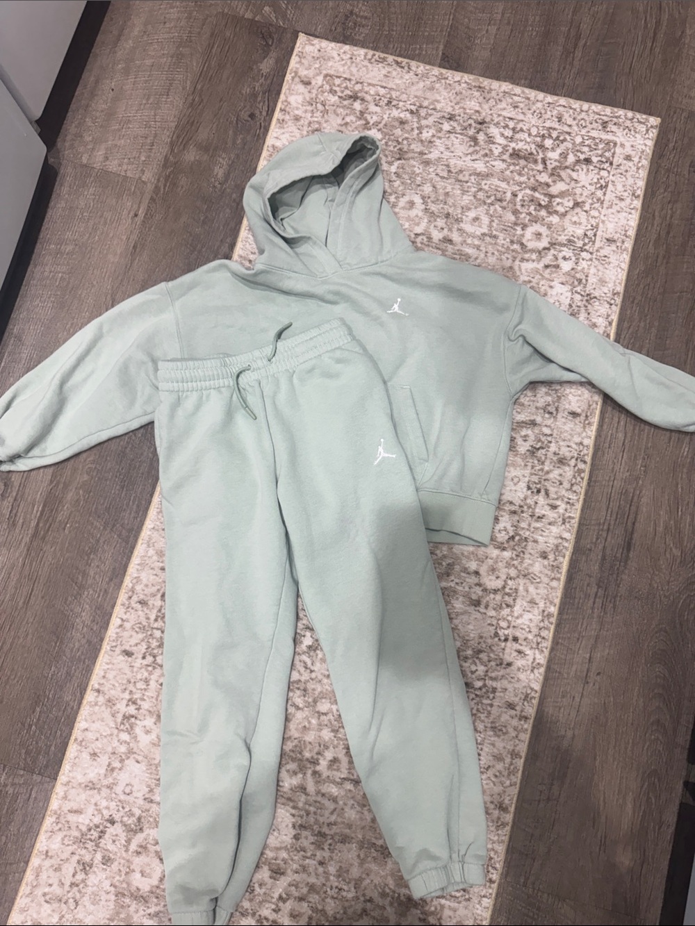 Jordan Kids Light Sage Green Hoodie & Joggers